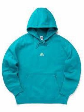 Nike ACG Therma Fit Fleece Pullover Hoodie Green Hoodie Size: Large